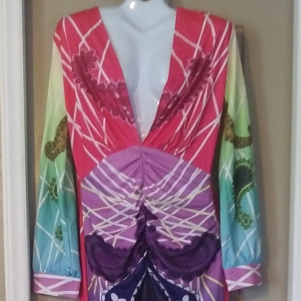 Retro Hippie Boho Party Hostess Dress